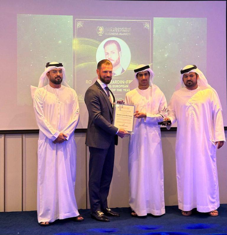 Romain GERARDIN-FRESSE wins Emirates Finest Business Awards