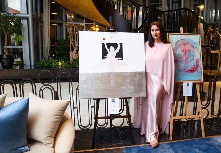 Russian artist Dasha Vong showcases her abstract paintings in Dubai